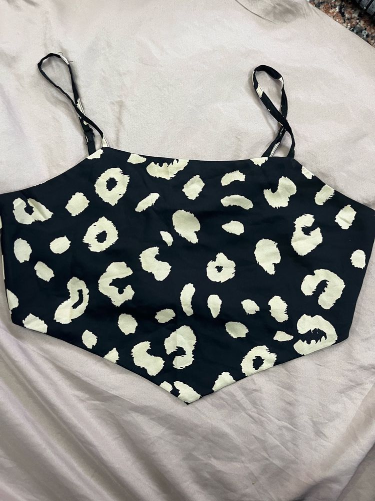 Leopard Print Crop Top