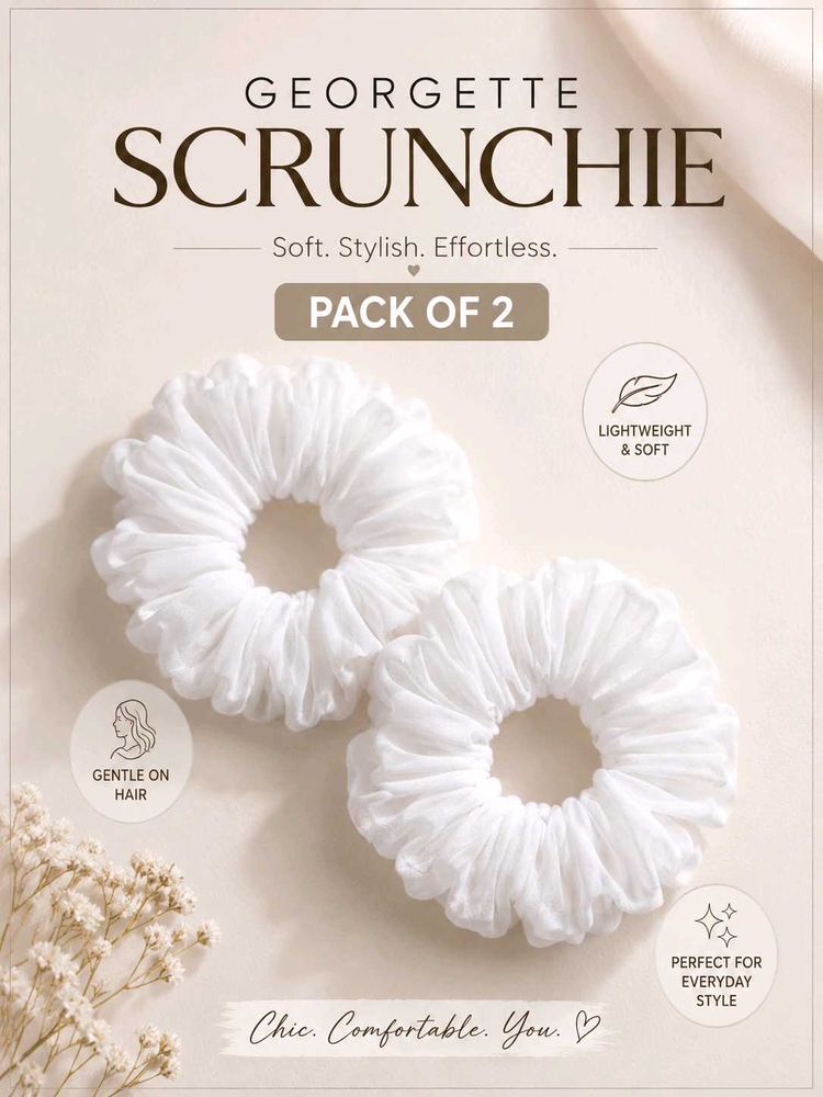 Georgette Scrunchie Pack🤍