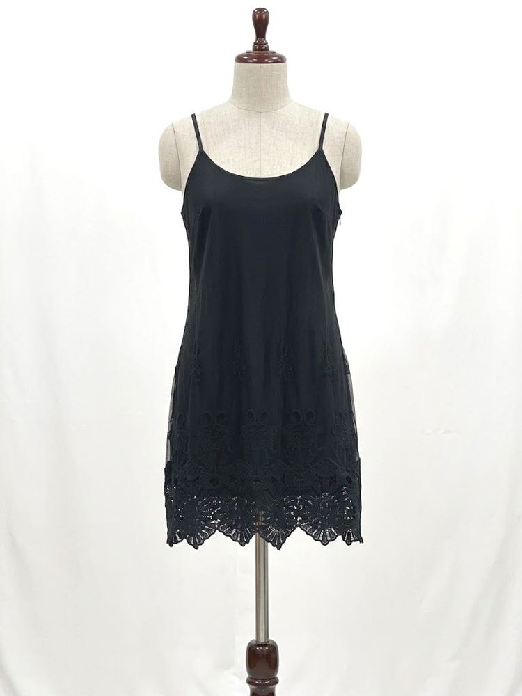 Black Lace Slip Dress
