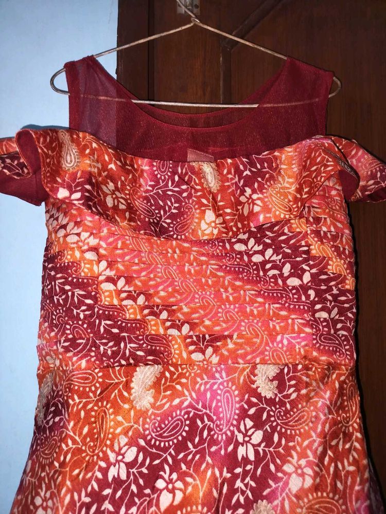 Vintage Paisley Print Dress