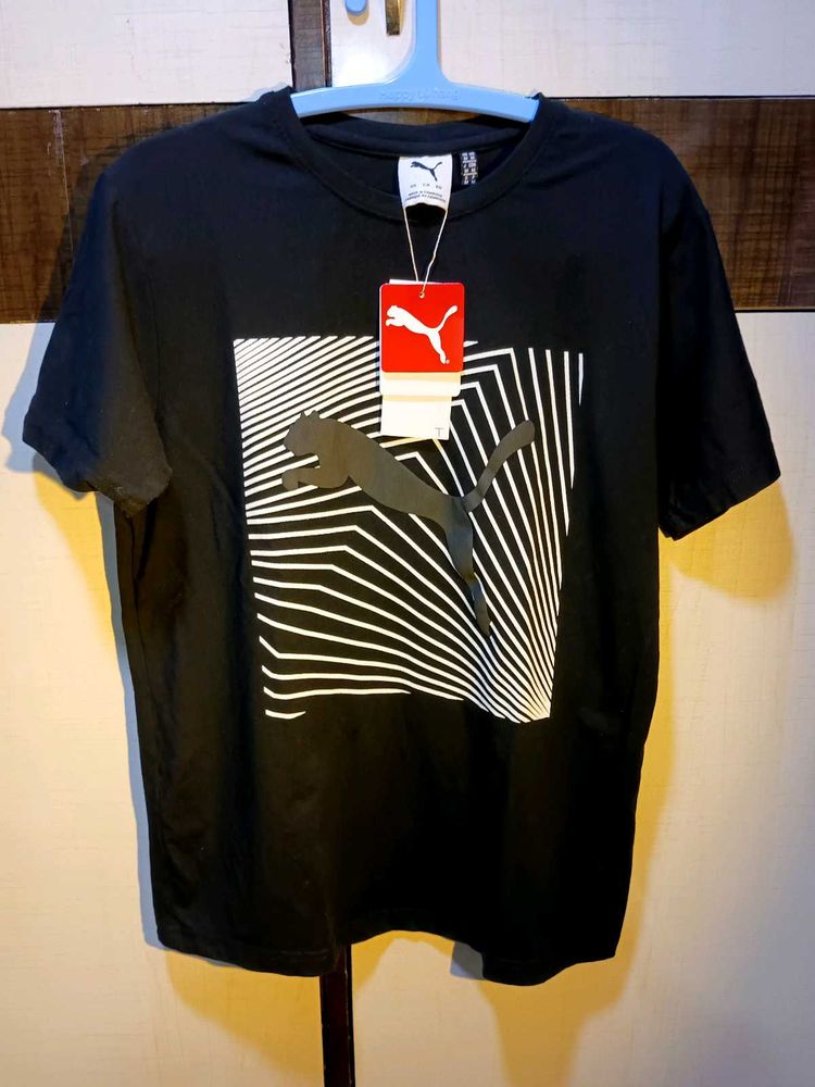 New With Tag Puma Graphic Tee - Black
