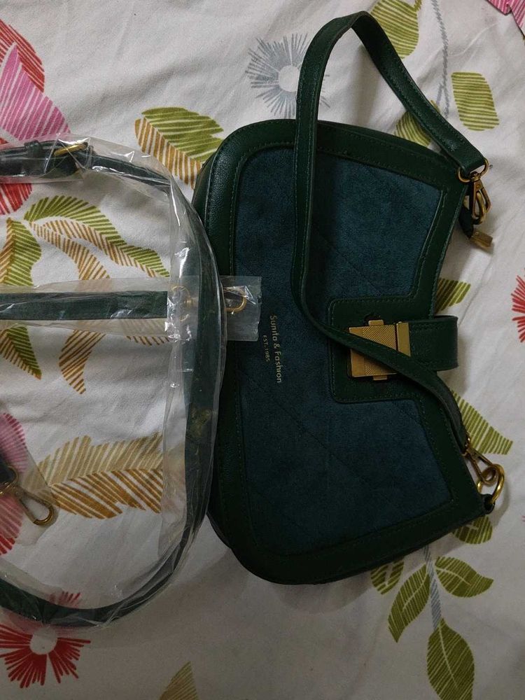Chic Forest Green Handbag