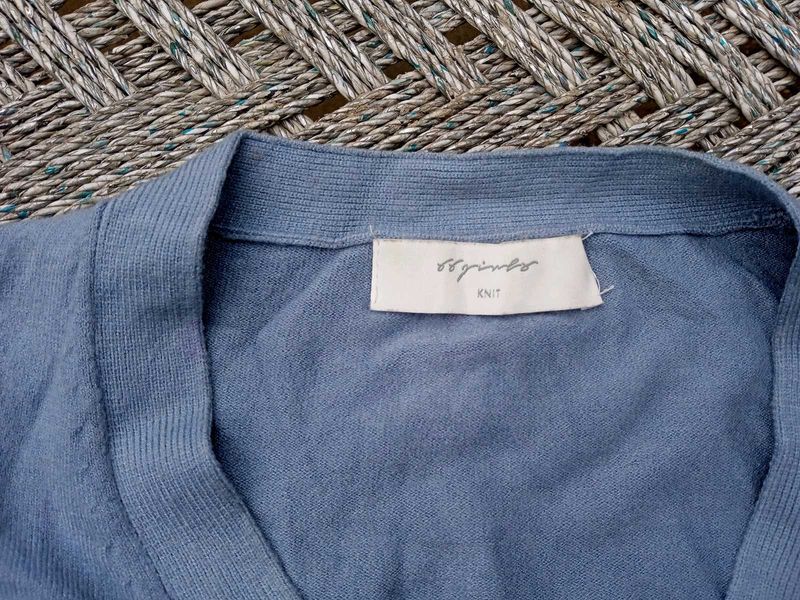 Blue Knit Cardigan