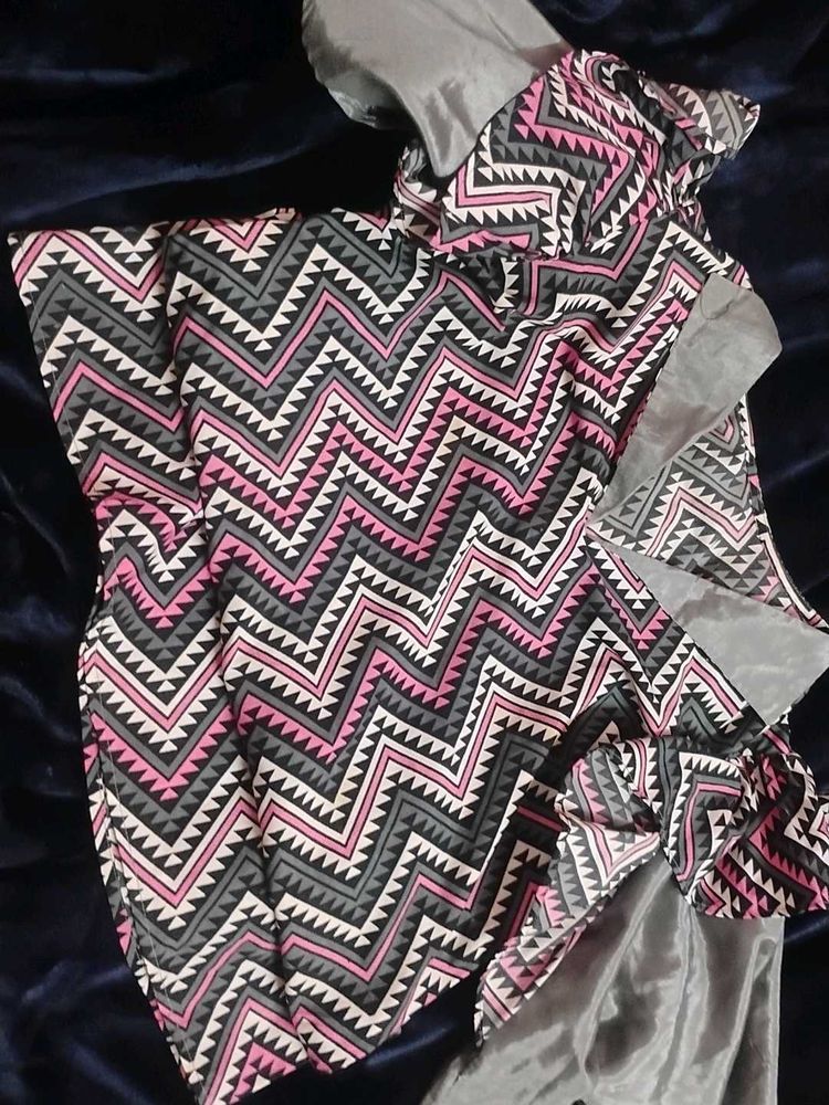 y2k Stylish Geometric Print top