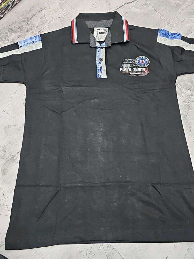 Men's Black Polo T-Shirt