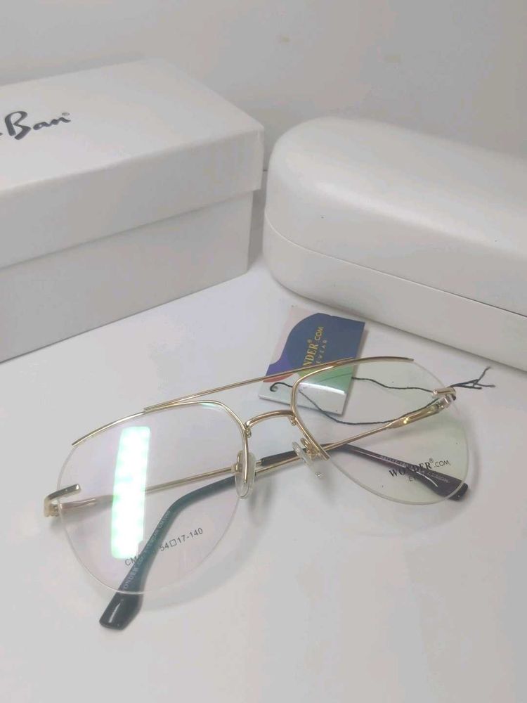 Stylish Gold Frame Eyeglasses