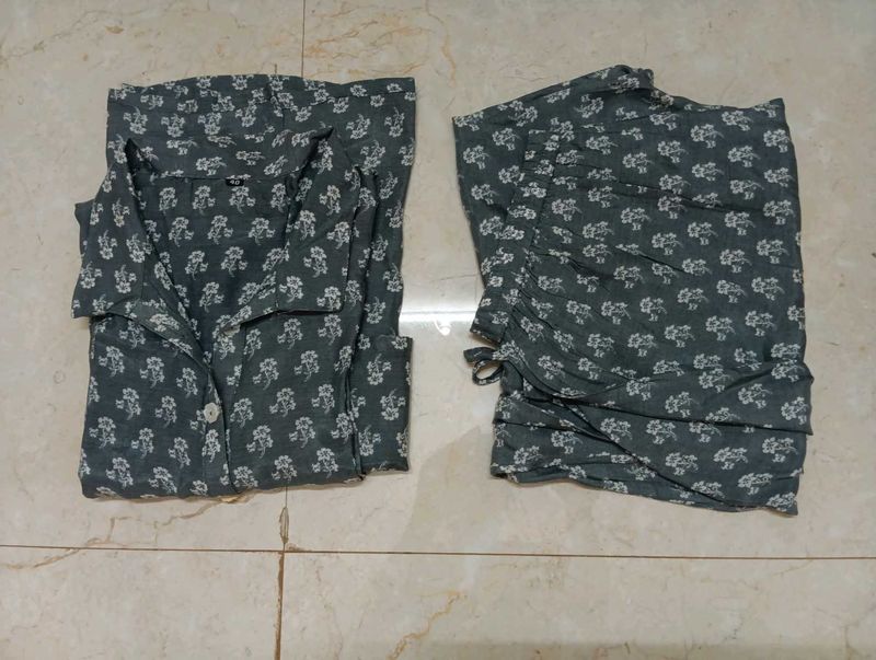 GREY KURTA SET