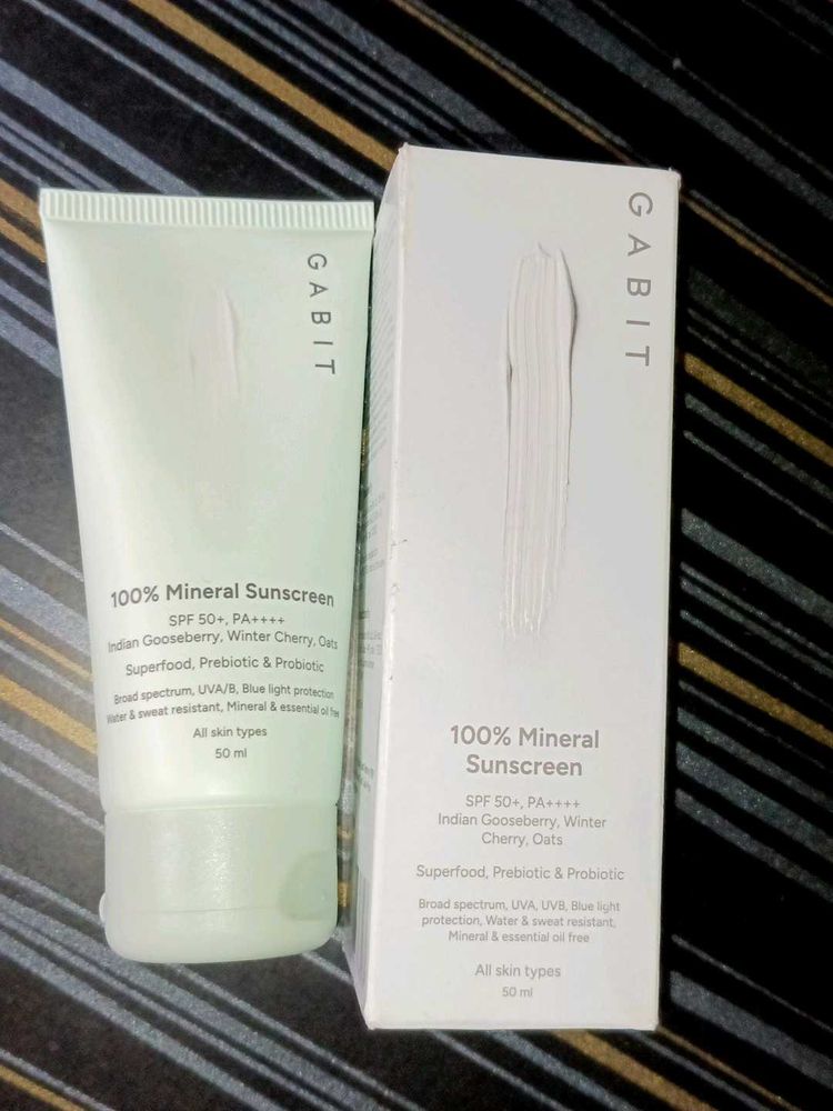 GABIT 100% Mineral Sunscreen SPF 50+ PA ++++