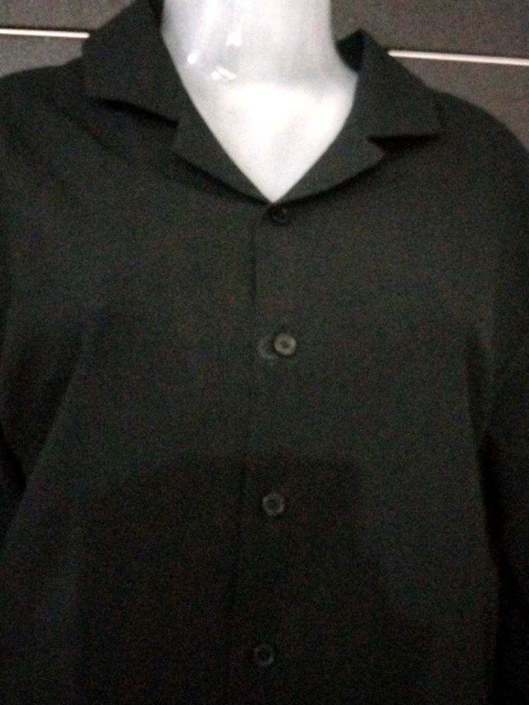 Classic Black Button-Up Shirt