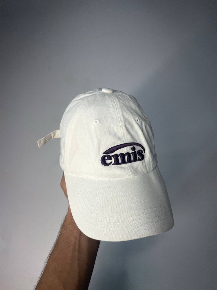 White "emis" Baseball Cap