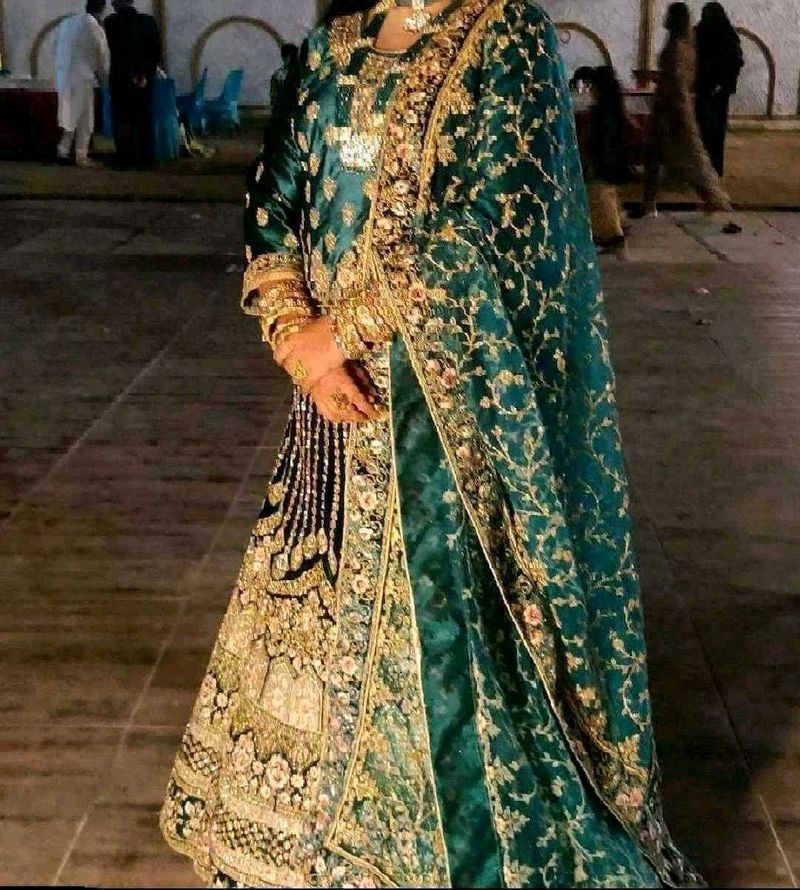 Emerald Green Lehenga Choli, FIXED PRICE
