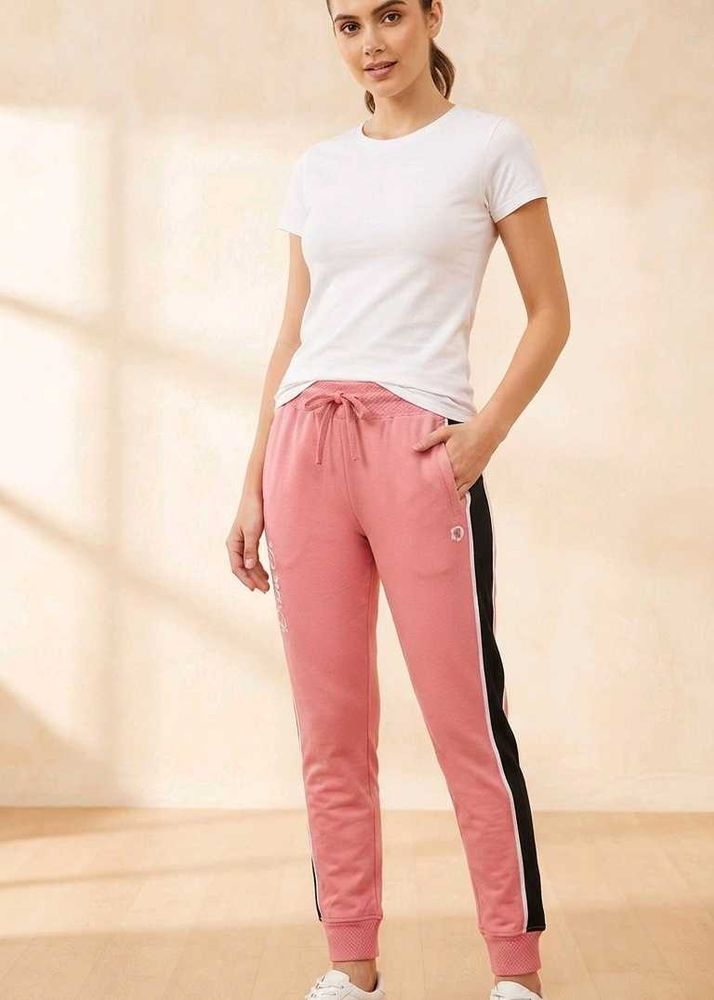 Stylish Pink &amp; Black Joggers – Comfy Everyday Wear