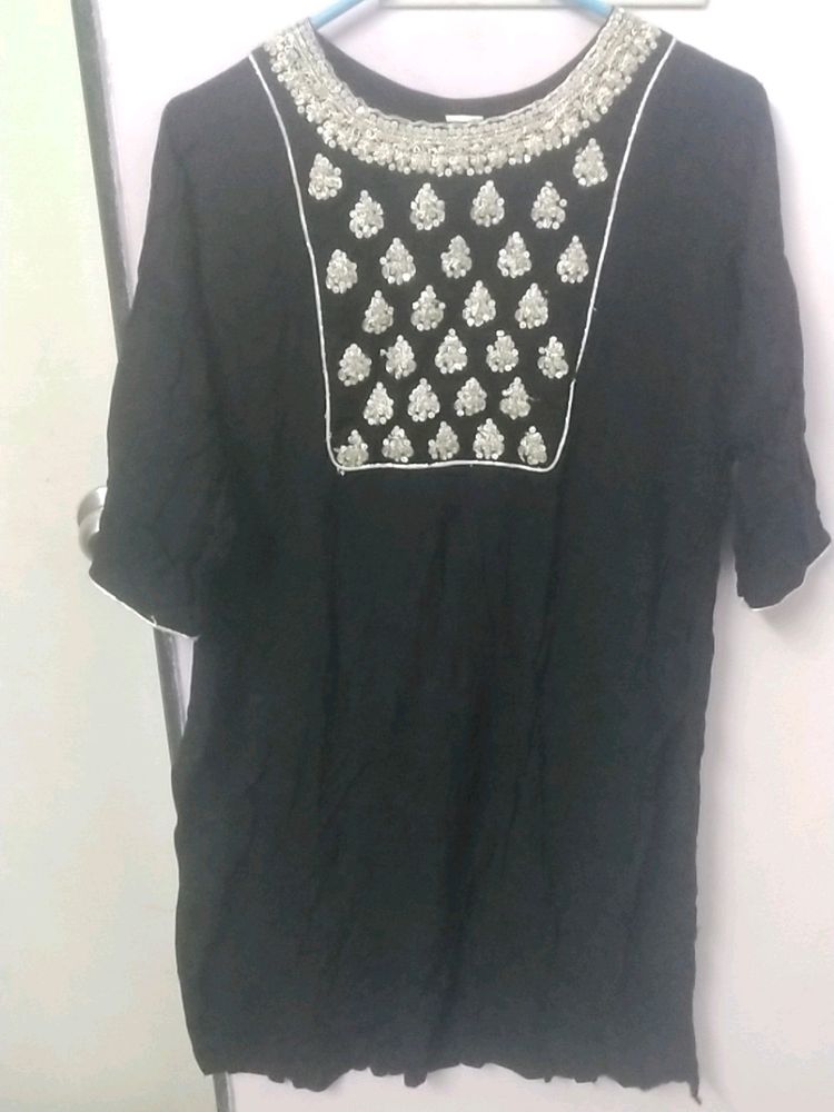 Black Worked Kurti