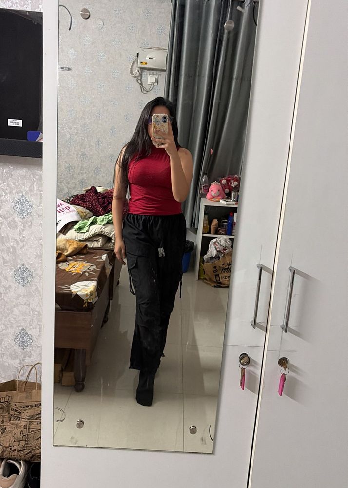 Red fitted Top