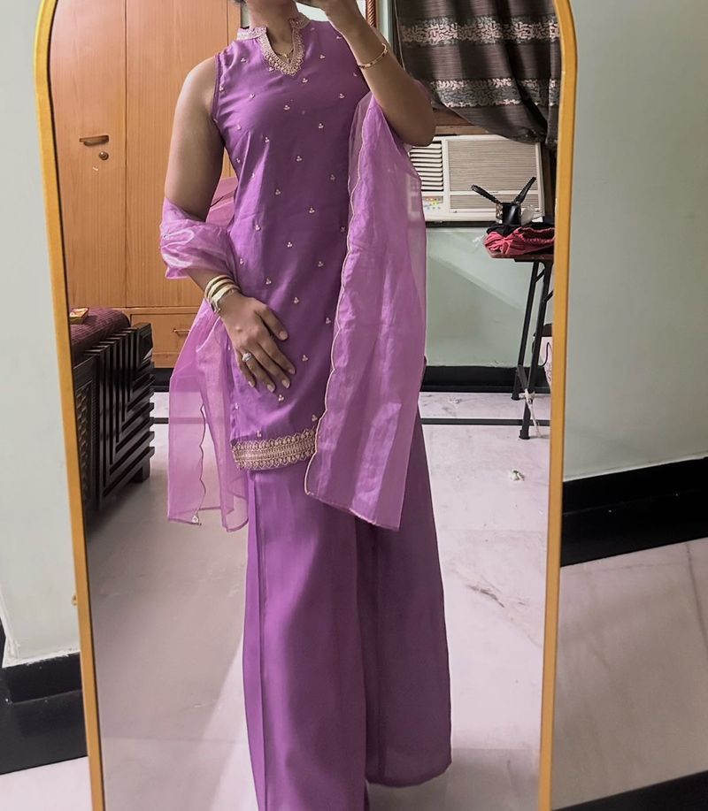 Elegant Purple Salwar Suit