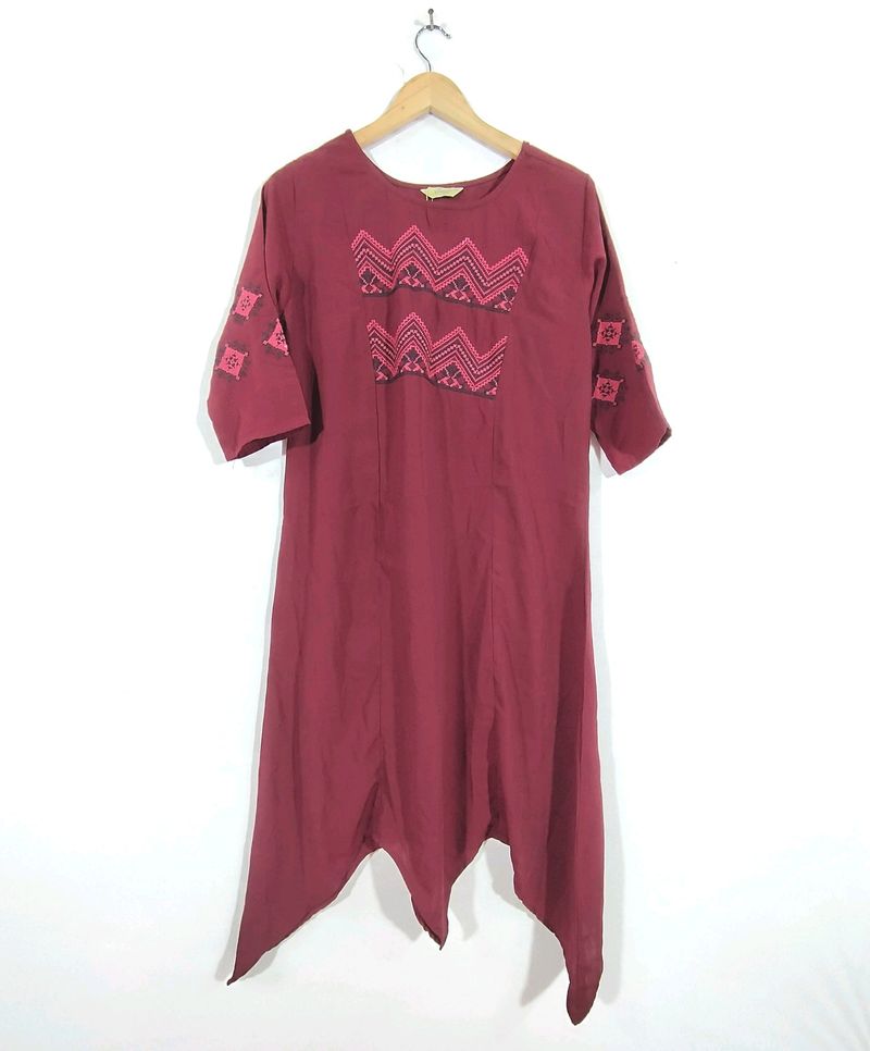Vismay Maroon Kurti ( Women)