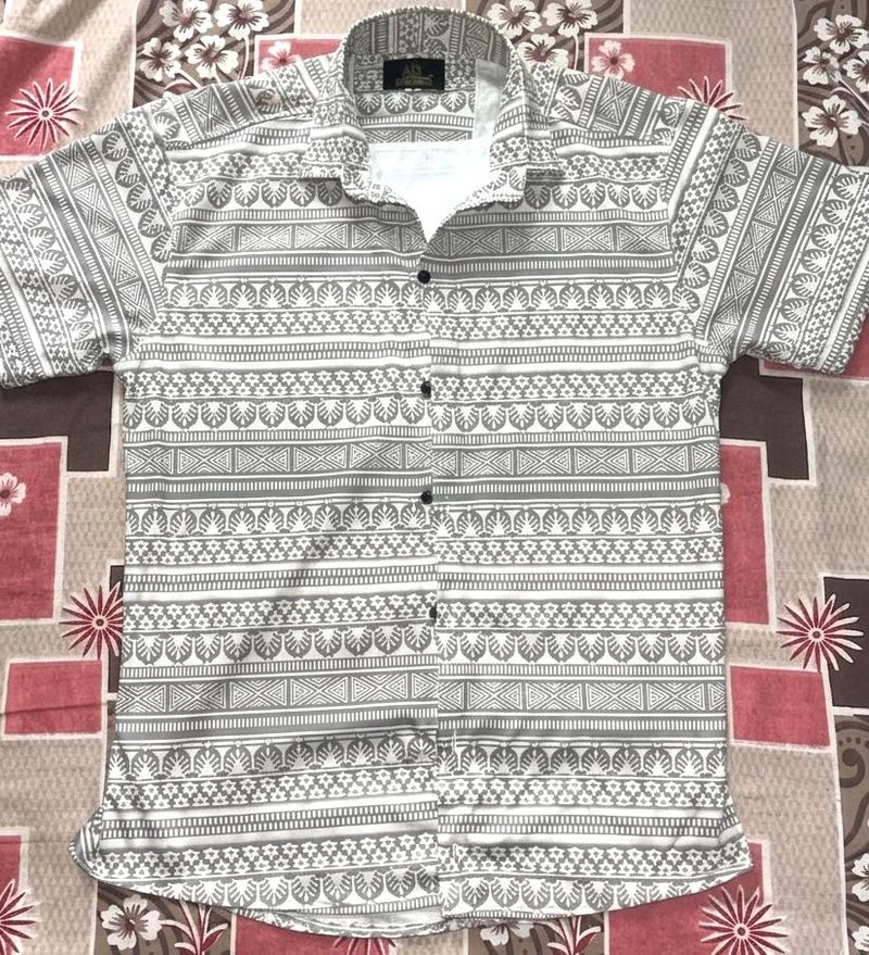 Men's Short Sleeve Printed Shirt