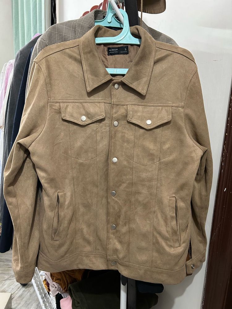 Suede Trucker Jacket