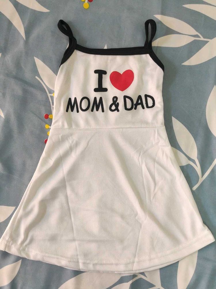 Cute 'I Love Mom &amp; Dad' Dress