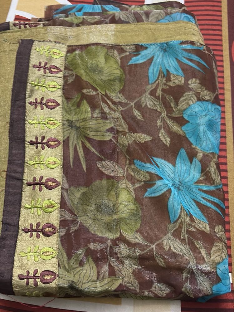 Floral Print Saree