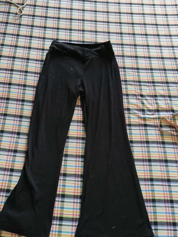 Comfortable Black Bell Bottom Pants