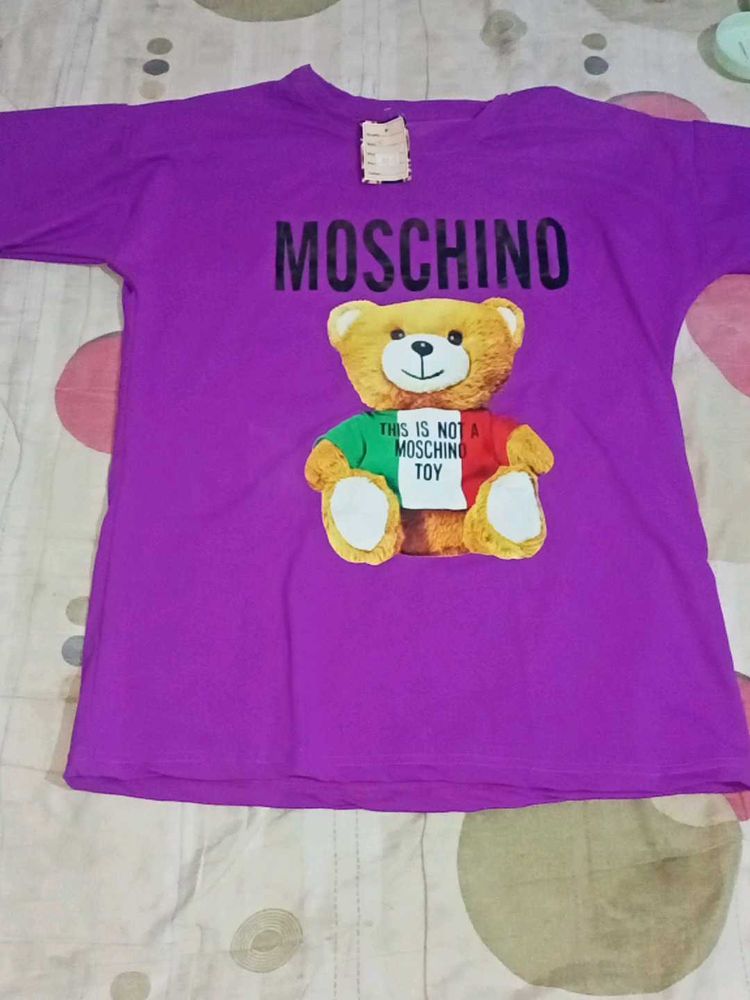 Moschino Purple Bear Tee