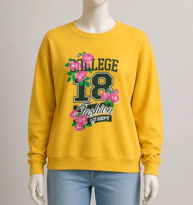 Yellow College 18 Fashion Sweatshirt