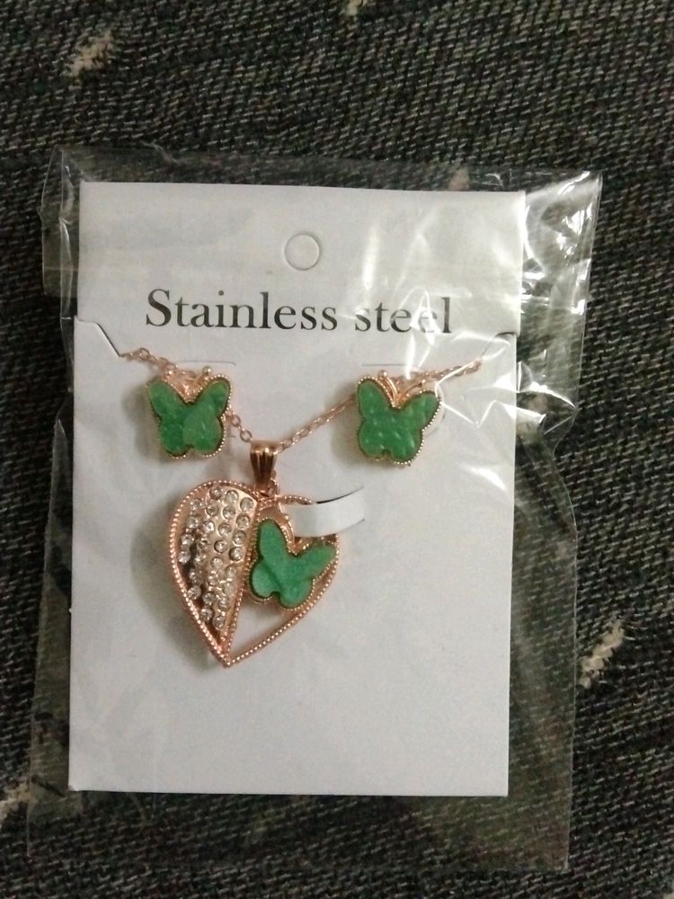 Korean Earring Set With Locket