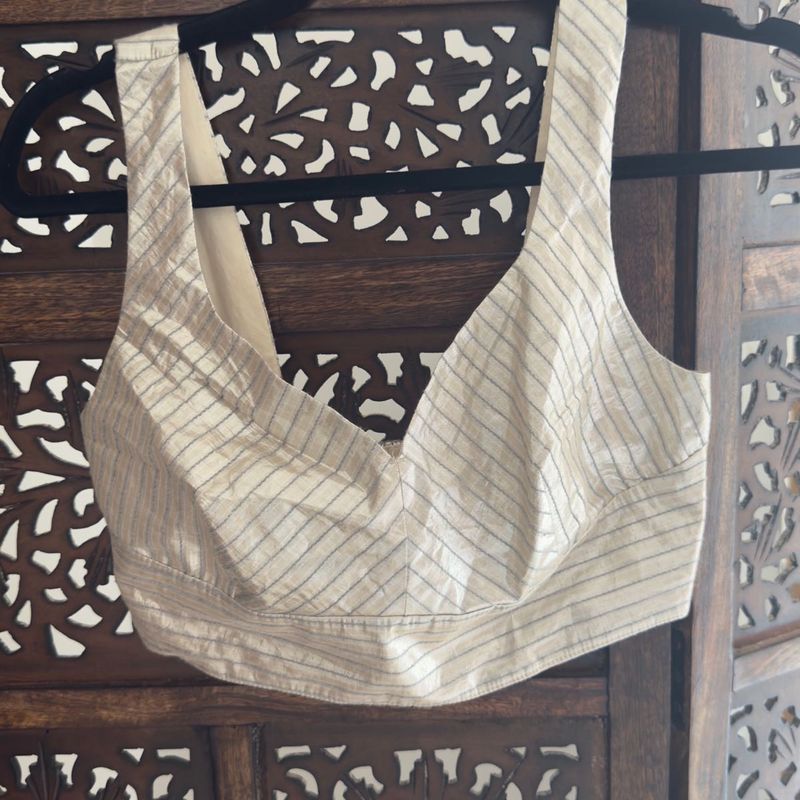 H&amp;M New Festive Collection metallic corset croptop