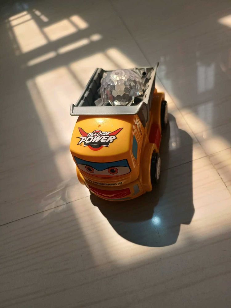 Yellow Toy Truck with Lights