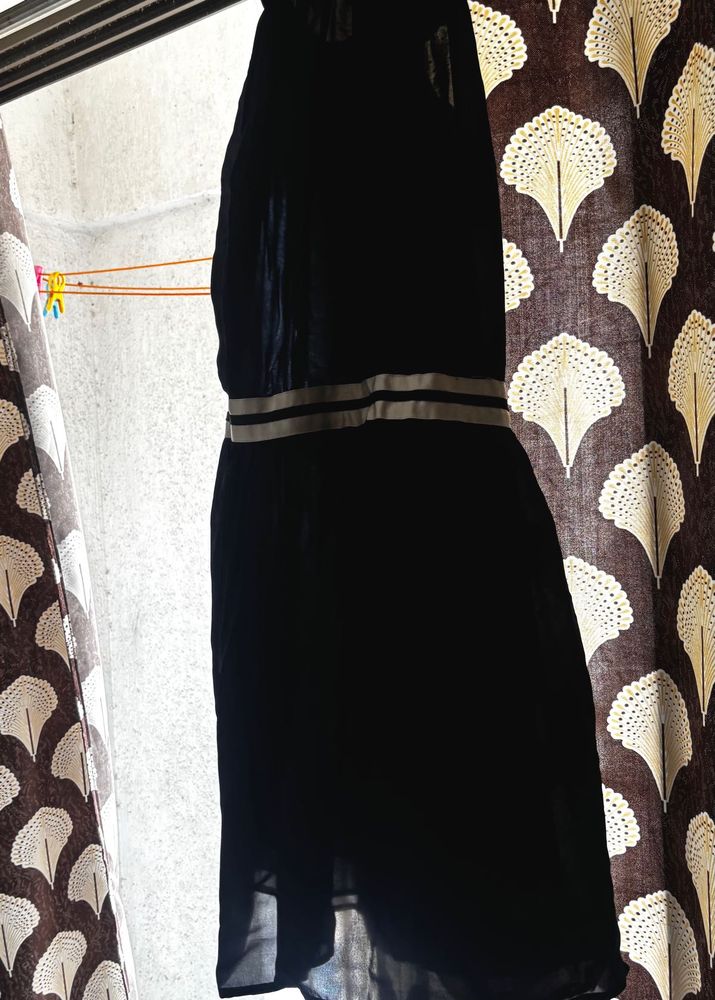 navy blue halter neck dress