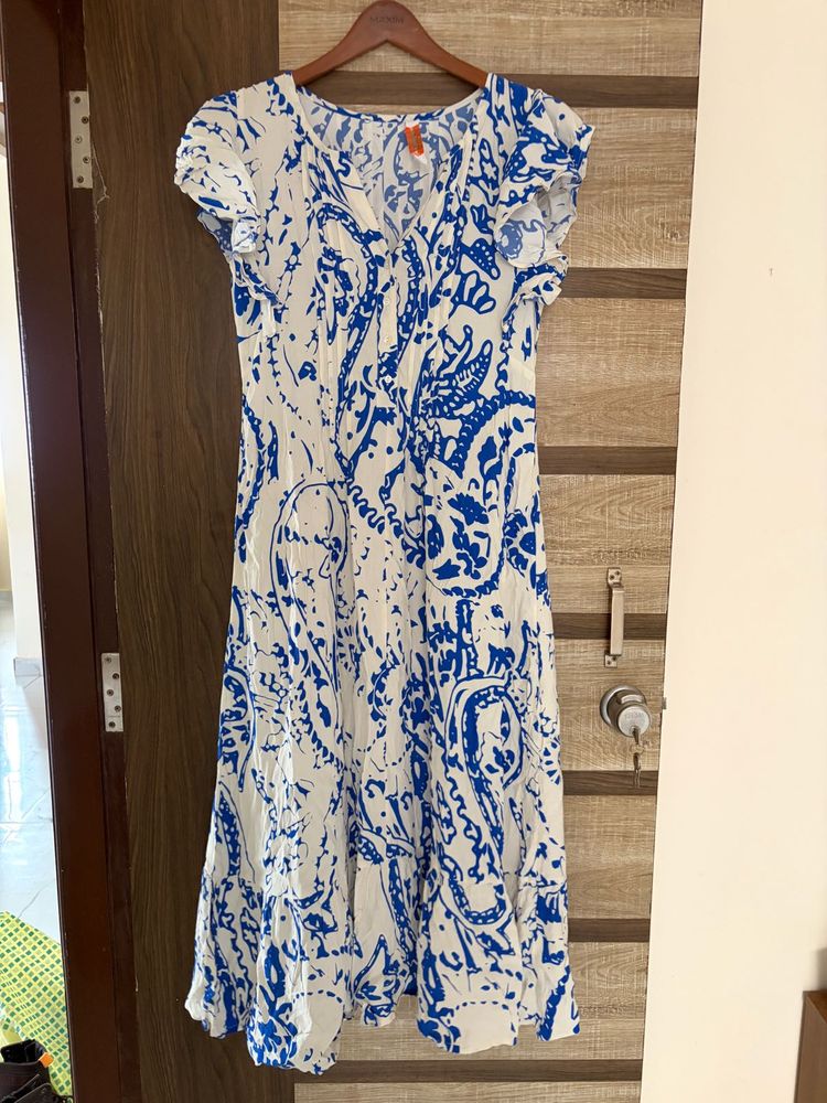 Boho Print Midi Dress