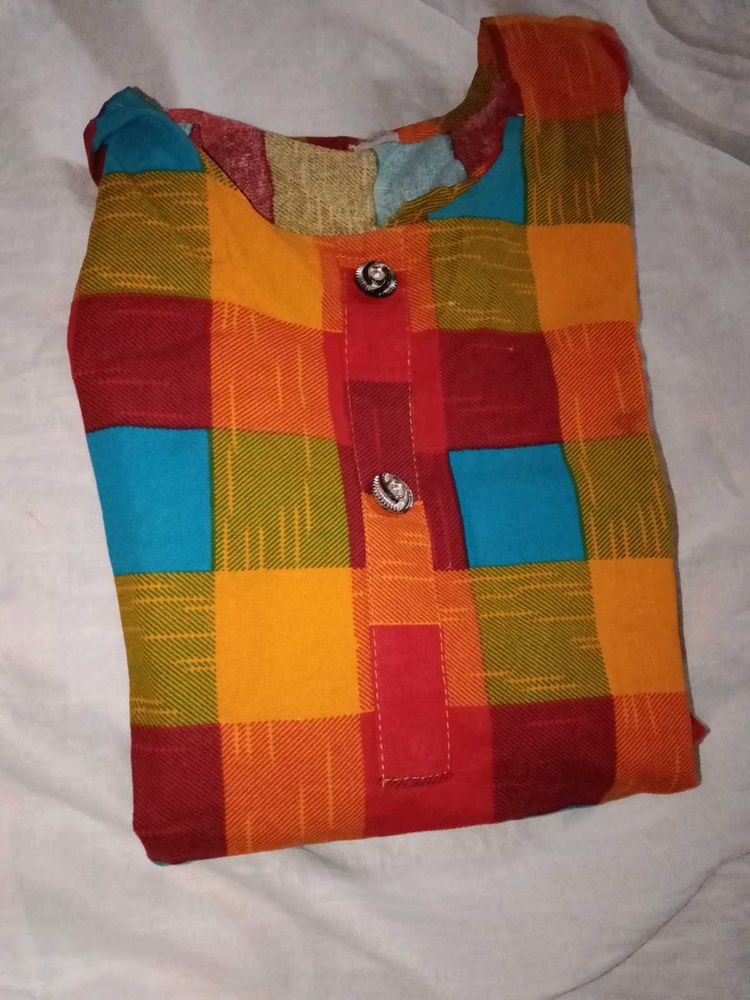 Vibrant Patchwork Kurta