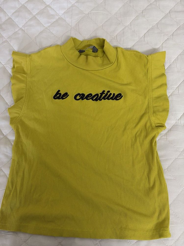 Yellow "be creative" T-Shirt