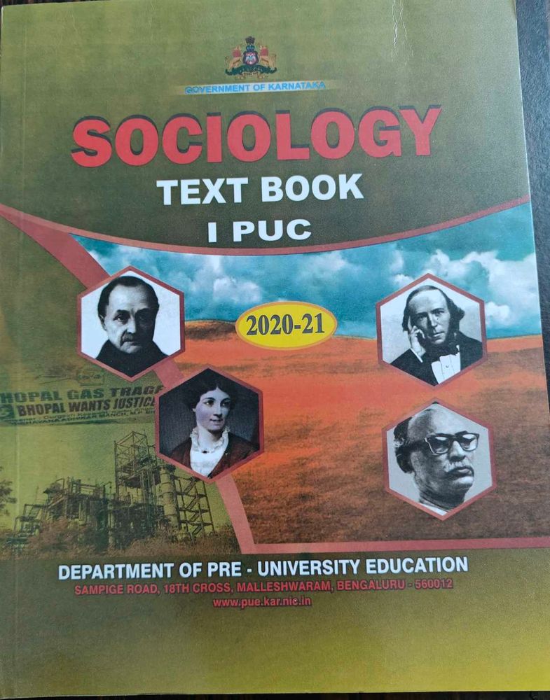 Sociology Textbook I PUC 2020-21