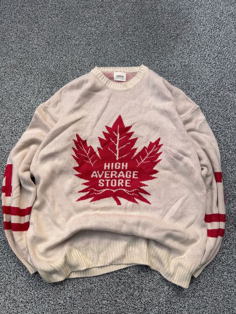 High Average Store Maple Leaf Sweater
