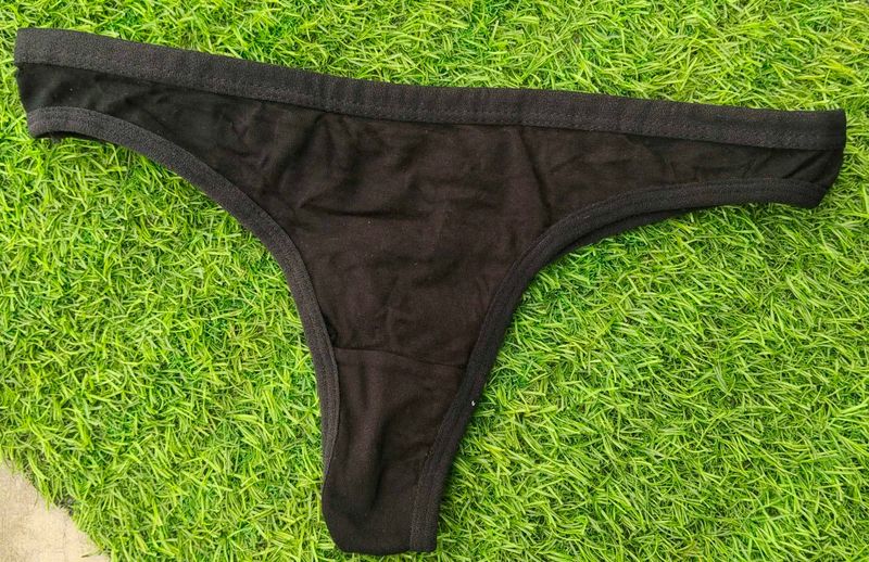 Comfortable Black Thong Underwear