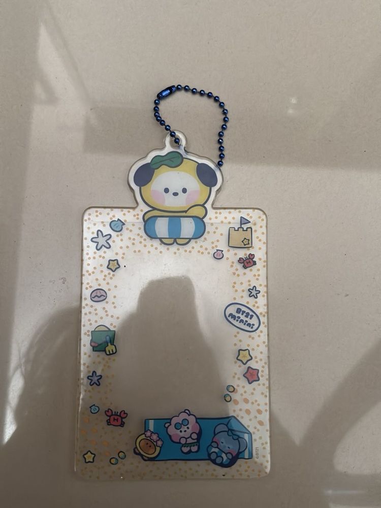 Bt21 Minini Chimmy Photocard Holder Keychain