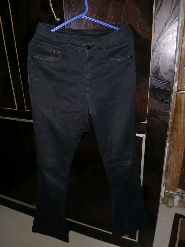 Women's Black Flare Jeans