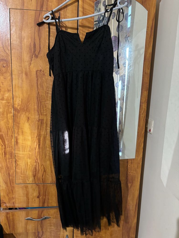 Black Net Dress