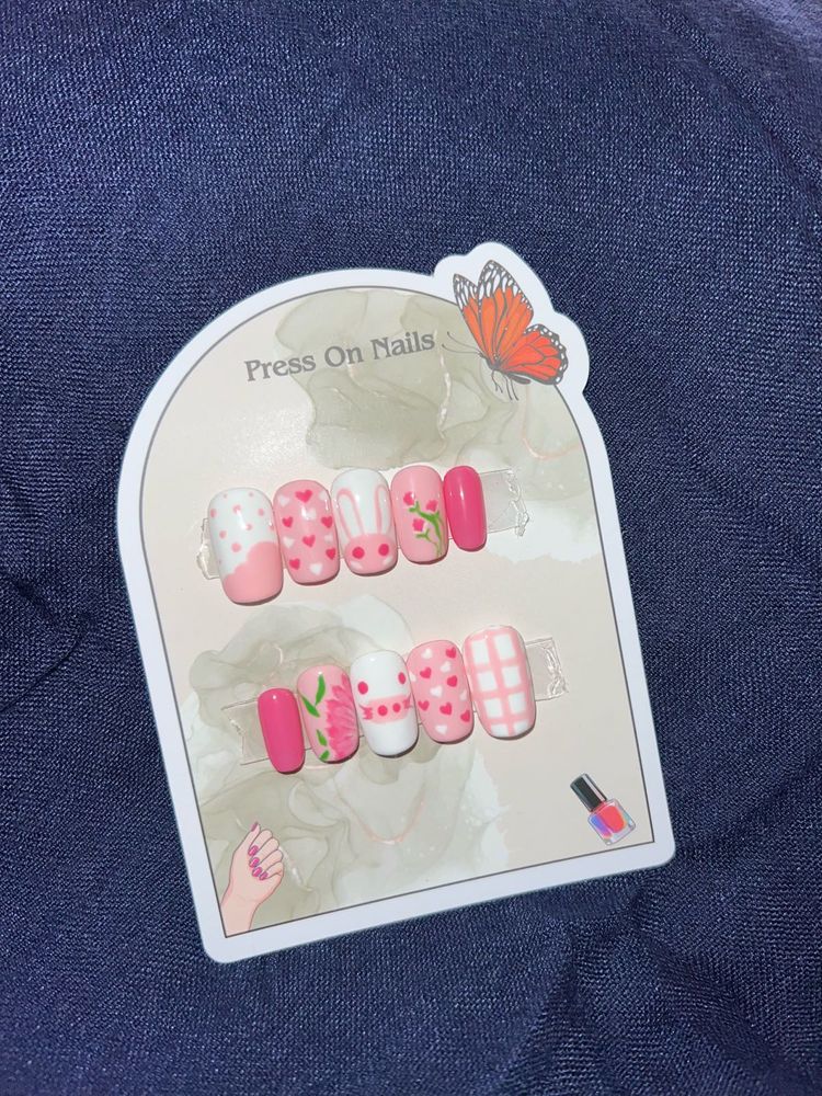 Cute Press On Nails Set