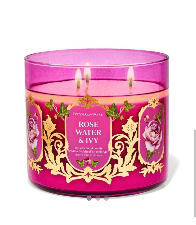 Bath &amp; Body Works Rose Water &amp; Ivy Candle