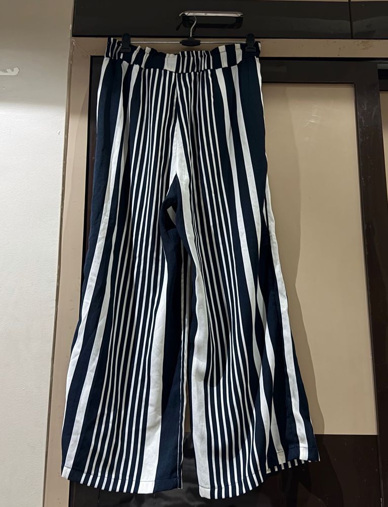Striped Wide Leg Palazzo Pants