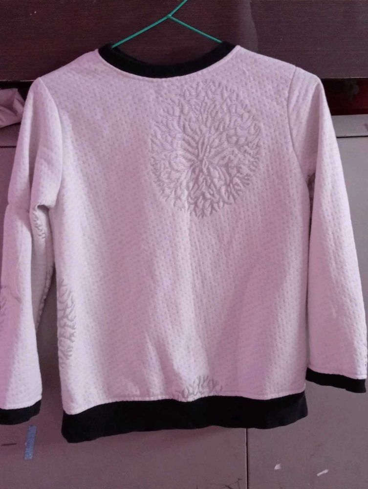Elegant Textured Long Sleeve Top