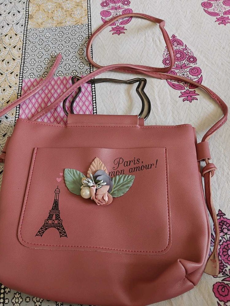Pink 'Paris' Crossbody Bag