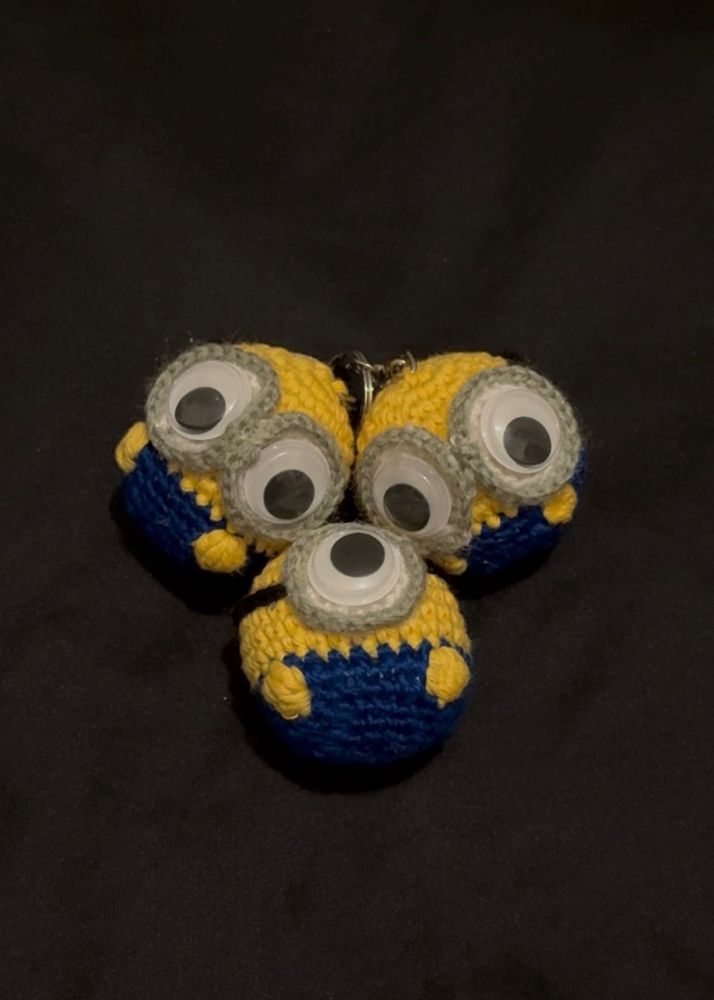 Cute Minion Keychains (Set of 3)