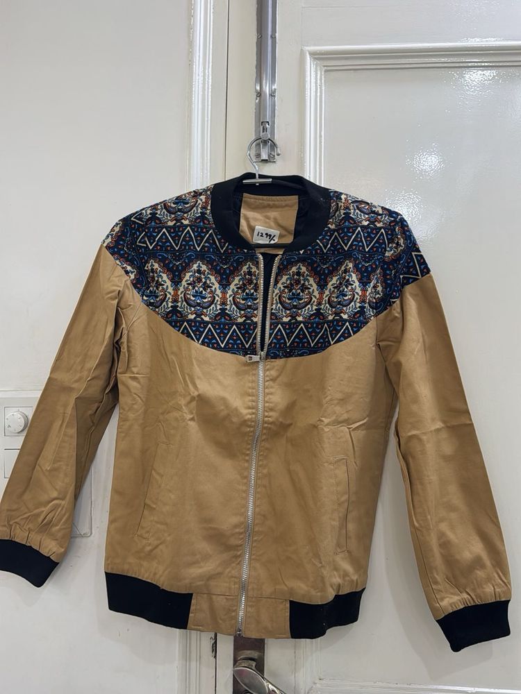 Stylish Patterned Bomber Jacket
