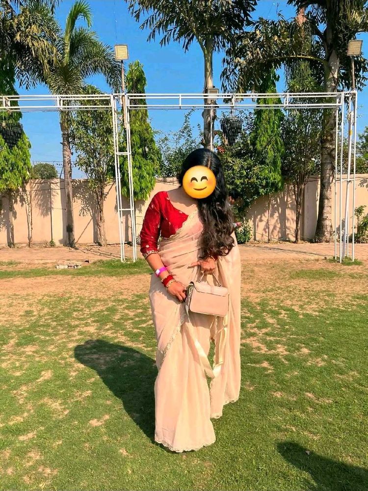 saree with stitch blouse