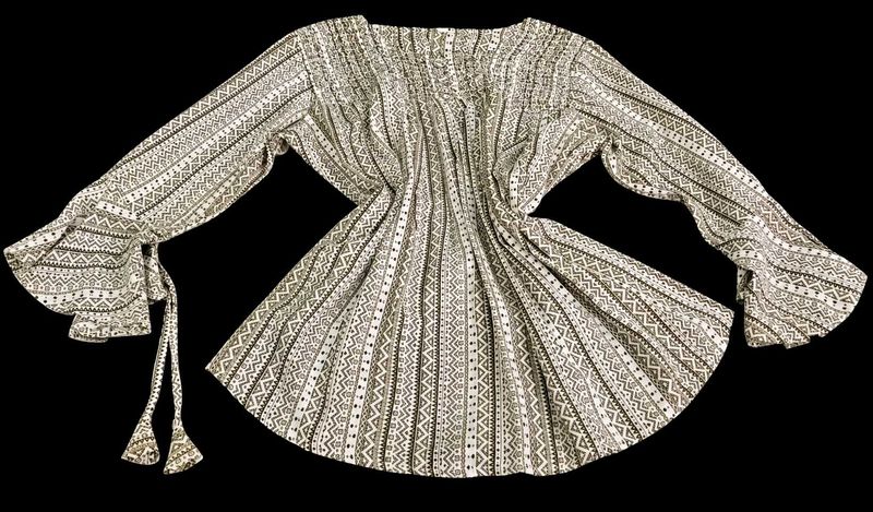 🤍 Boho Ethnic Flare Top &amp; Statement Bell Sleeves