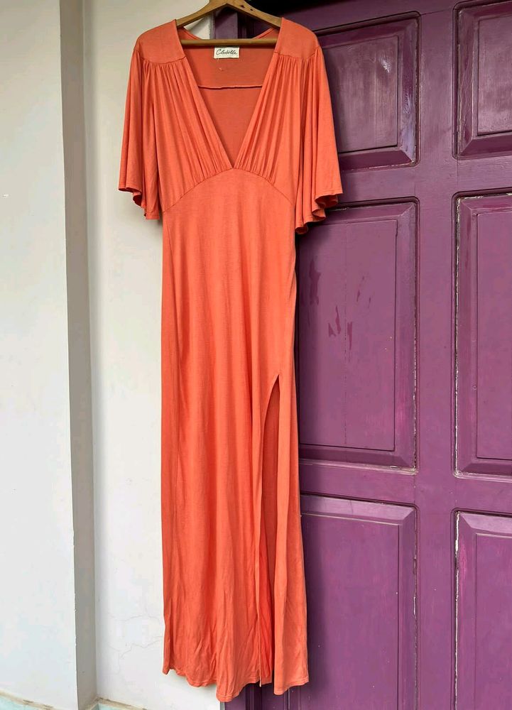 Orange Maxi Dress